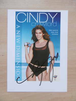 Cindy Crawford Autogramm signed 11x16 cm Postkarte