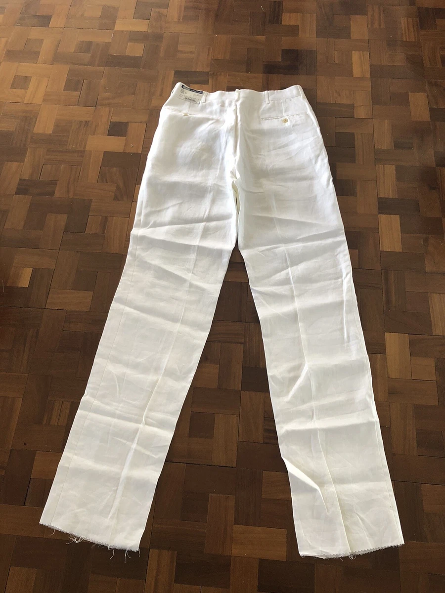 White linen pants mens ralph lauren on sale
