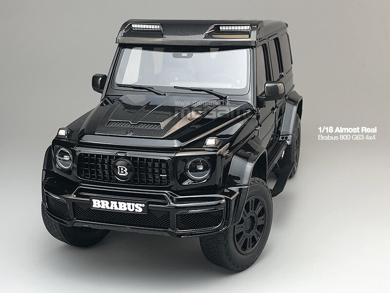 1/18 Almost Real Mercedes-Benz Brabus 800 G63 4x4 Black 2023 1/18 Almost Real Mercedes-Benz Brabus 800 G63 4x4 Black 2023
