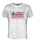 LIBERIA DISTRESSED FLAG MENS T-SHIRT TOP LIBERIAN SHIRT FOOTBALL JERSEY GIFT