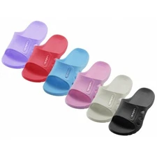 Women's Soft Rubber Slippers Slides Sport Sandals Sizes 6-11 New