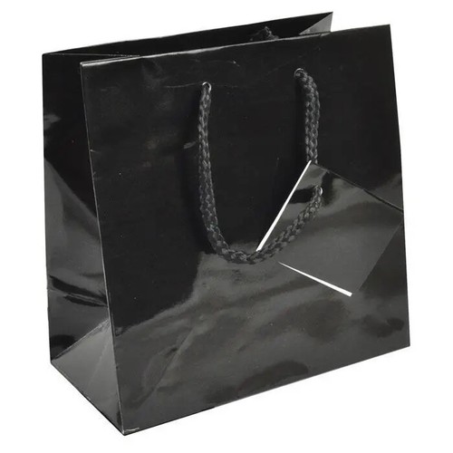 100 pcs 6.5" x 3.5" x 6.5" Glossy Euro Tote Gift Shopping Bags 7 Color Options - Picture 5 of 28
