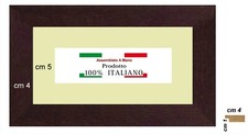 Cornice noce classica in legno da cm 4 con passepartout avorio per Stampe Poster