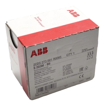 ABB Sicherungsautomat S 203M-B6 | 2CDS273001R0065