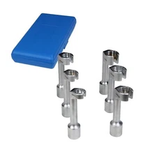 12PT Diesel Fuel Injector Line Injection Socket Wrench Spanner Tool Set 12mm ...