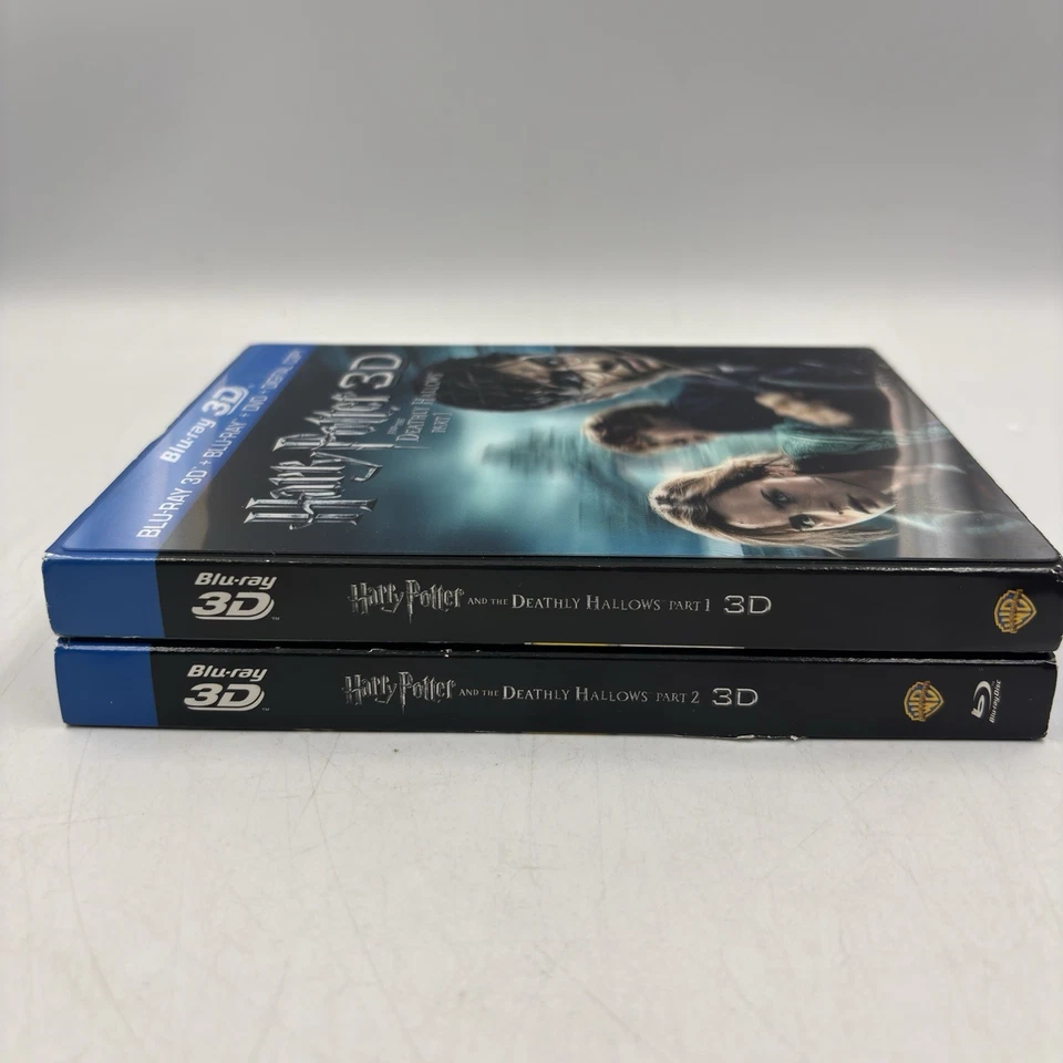 Harry Potter And The Deathly Hallows Blu-Ray 3D + DVD Part 1 &2 W/ 3D Slipcover - Image 3 of 4