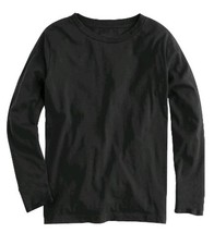 Boys Tek Gear Dry Tek Long-Sleeve Tee in Regular Size Large Black Free Shipping