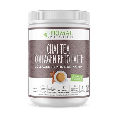 Primal Kitchen Chai Tea Collagen Keto Latte 8.55 Ounce (Pack of 1), 