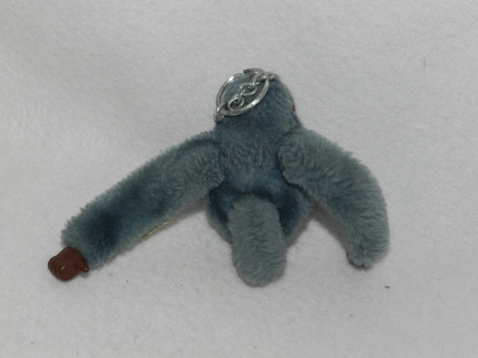 Kipling Gorilla Monkey Keychain - Gray / Blue - image 3