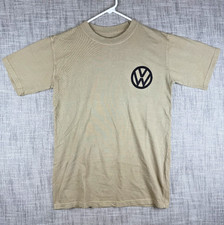 Size S - Volkswagen Vw Logo Rally Racing Graphic T-shirt Brown Tan Beige Black
