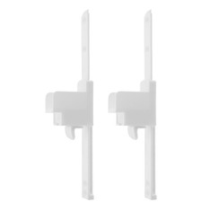 1Set Heavy Duty Crib Bed Rail Connector with Silent Sliding Track White