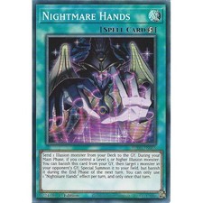 BPRO-EN068 Nightmare Hands : Super Rare Card : 1st Edition : YuGiOh TCG
