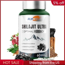 Flynew Shilajit Ultra Optimal Potency, Shilajit Extract with L-Arginine, 1 Packs