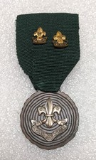 Birks LONG SERVICE Medal Boy Scout 10 Years Faithful SERVICE 10 & 15 Year Pins 2