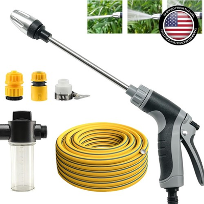 #ad Handheld Pressure Washer with Detachable Soap Dispenser amp; Quick Connect Hose $85.49