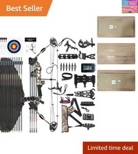 Archery Compound Bow Set PRO,Draw Weight 20-70 LBS, Draw Length 24"-30", IBO ...