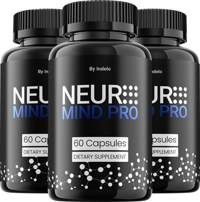 (3 Pack) Neuro Mind Pro Capsules   NeuroMind Pro Natural Blend Memory Focus