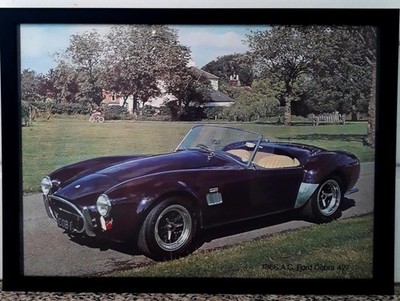 Gerahmtes Original Oldtimer Bild für den AC Cobra 427 von 1966
