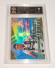 2018-19 Topps Finest Standout Strikers Gold 44/50 Cristiano Ronaldo 