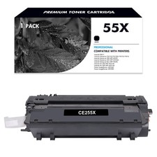 1x Black CE255X 55X Toner Fits for HP LaserJet Pro 500 MFP M521dn M521dw Printer