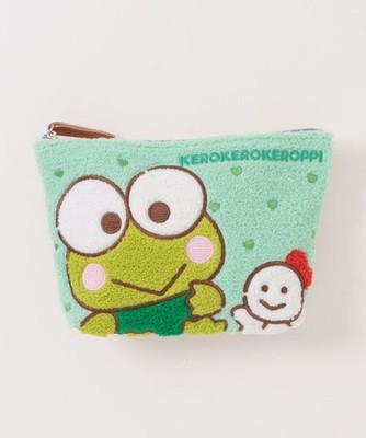Sanrio Characters Keroppi Sagara Embroidered Pouch 2026SS Green JP LTD Original