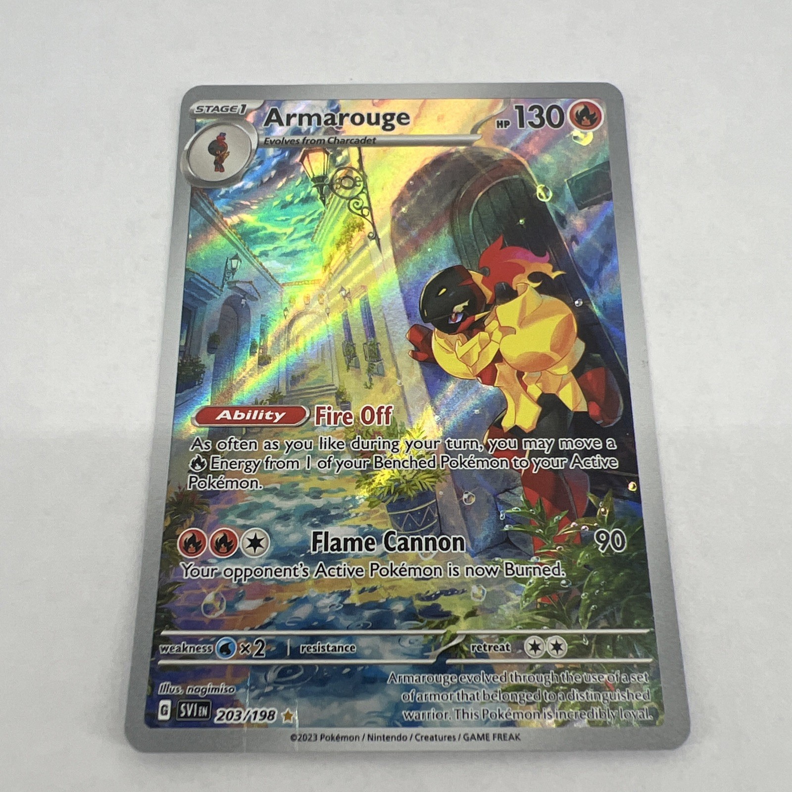 Armarouge 203/198 SV01: Scarlet & Violet Base Set Holo Pokemon MP