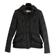 Christian Dior Bee Embroidery Cannage Quilted Jacket Size 38 Women's