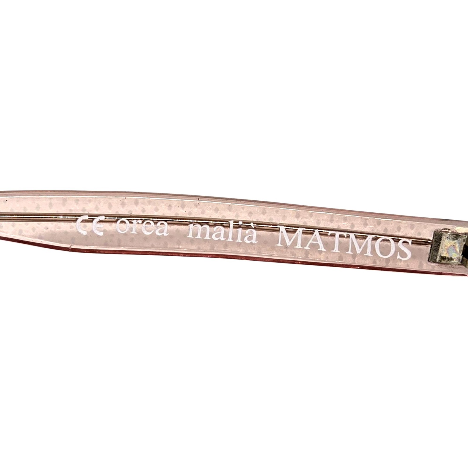 MATMOS Transparent Pink Rectangular Sunglasses Gr… - image 9