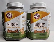 2 Arm  Hammer Nubbies Dental Treats for Dogs w/Baking Soda  Calcium Value Size