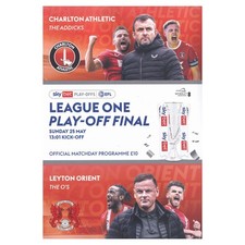 2025 League 1 Play Off Final Programme - Charlton v Leyton Orient