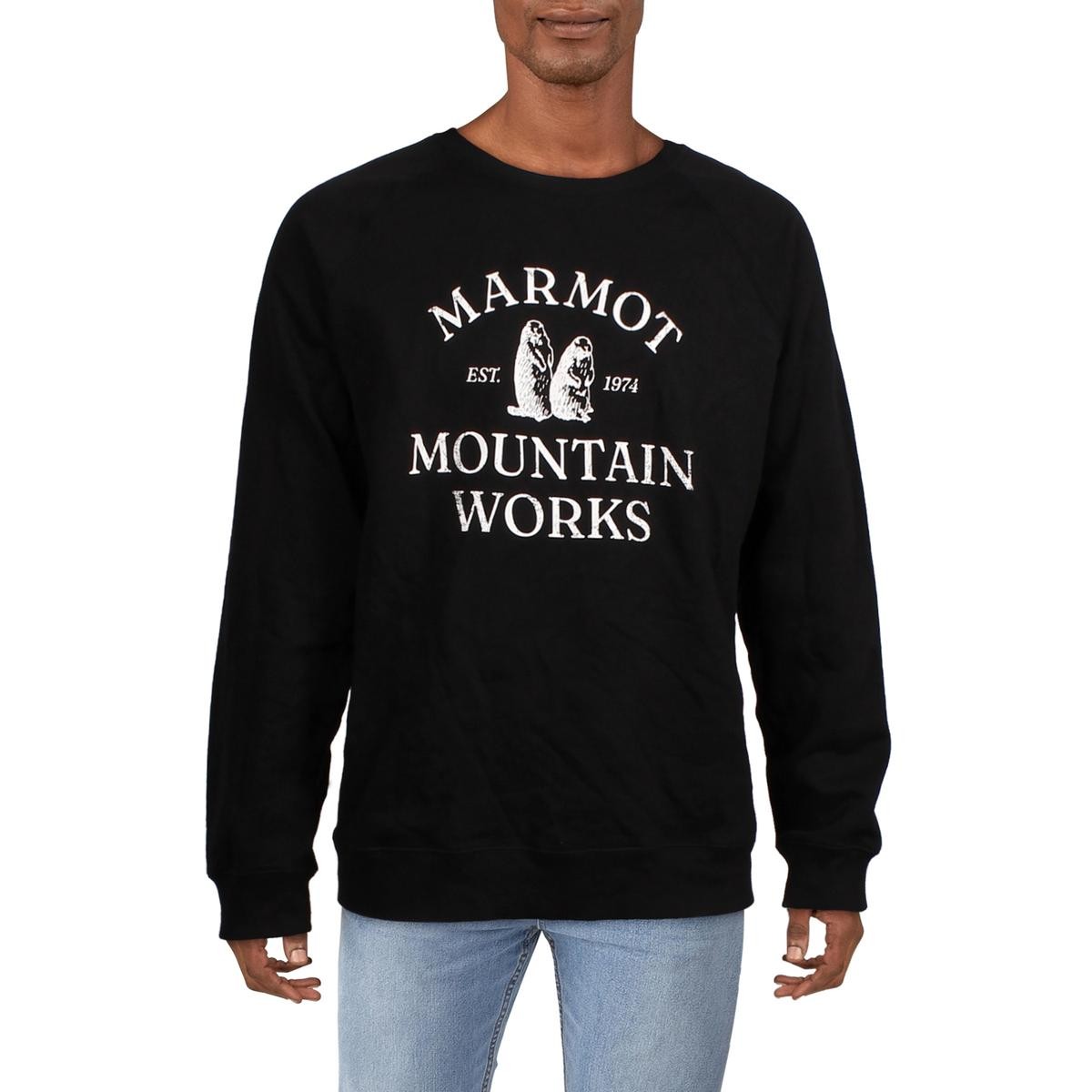 Мужской пуловер с круглым вырезом и черным логотипом Marmot толстовка Loungewear XL BHFO 1473 6790₽