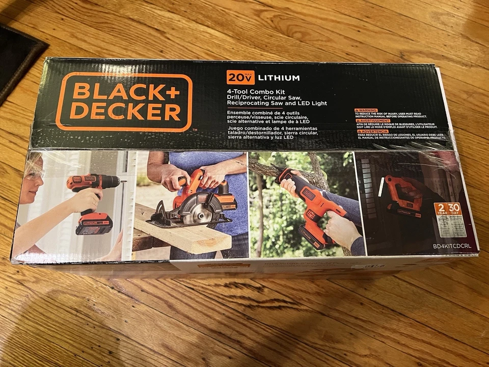 BLACK+DECKER BD4KITCDCRL 20V MAX Cordless Drill Combo Kit - Black/Orange - Image 2 of 4