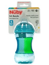 Nuby Baby Boys' Sili Bands No-Spill Spout Cup Color: blue Size: one size