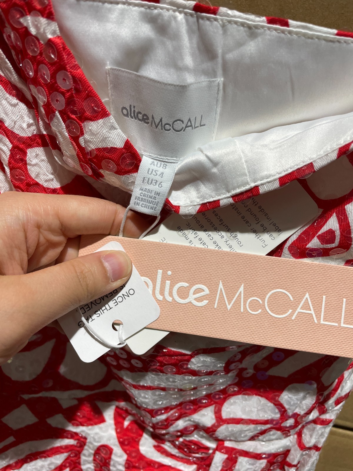 BNWT Alice McCall Salsa Red Daisy Daze Gown - Size 4 US (RRP $699) image 7