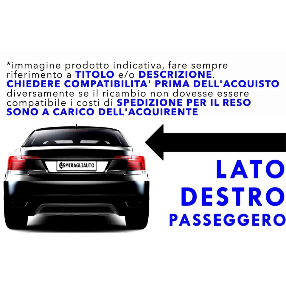 Retrovisore Manuale Braccio Corto Iveco Daily Lato Dx 1989/05-1999/12 Destro - Immagine 3 di 3