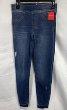 Spanx Women's Medium Wash Distressed Denim Leggings Jeggings NWT 20203R Sz S/P