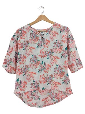 Old Navy Mädchen Bluse Blumenmuster Gr. 140 L/G 10-12 Viskose