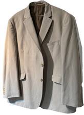 M  S SMART REGULAR FIT NEUTRAL TEXTURED POLYESTER JACKET UK 46R EU 56R