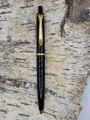 Vintage Pelikan Kugelschreiber  in Schwarz /Gold mit W-Germany Gravur