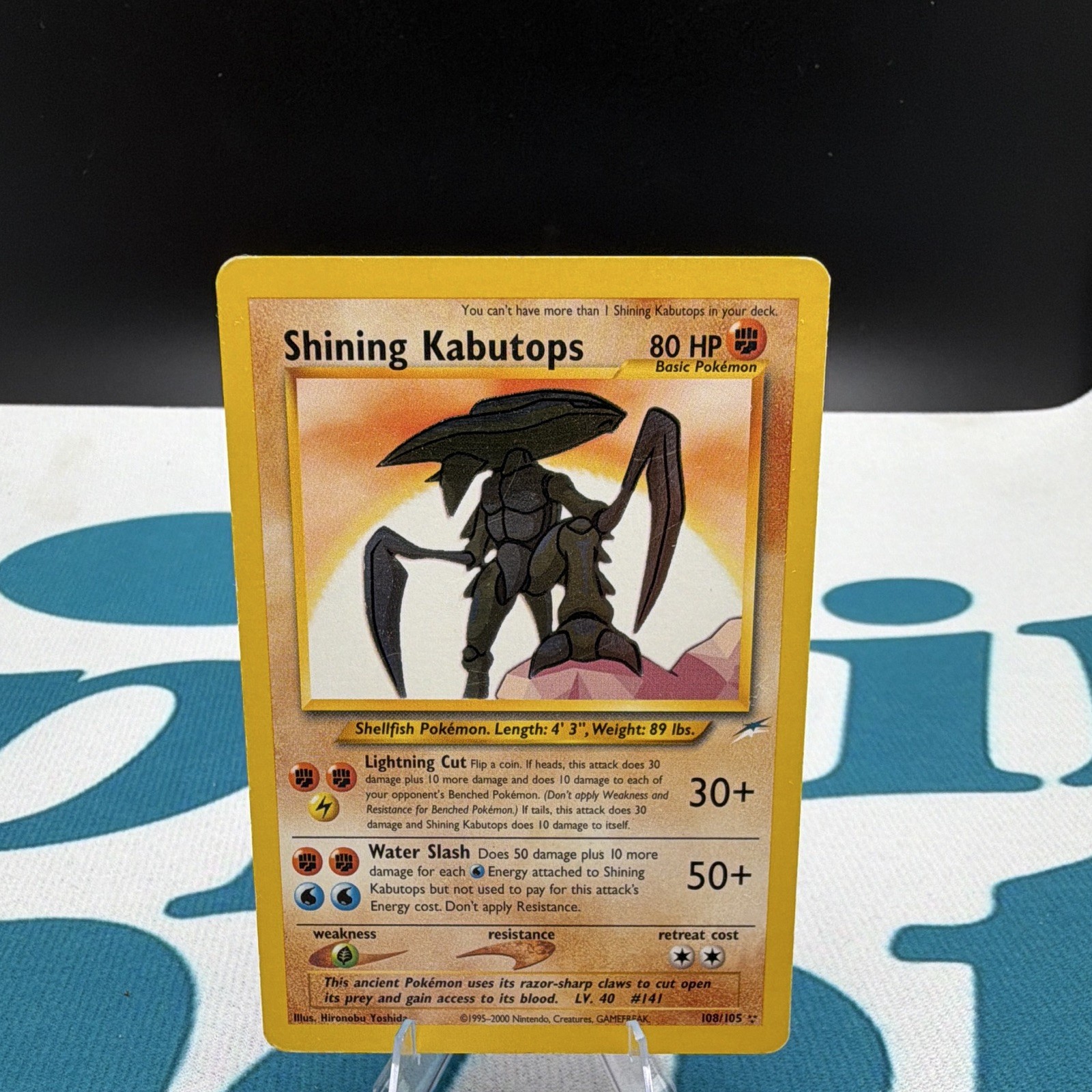 The Pokémon Company Shining Kabutops 108/105 Neo Destiny Secret Rare ENG Holo