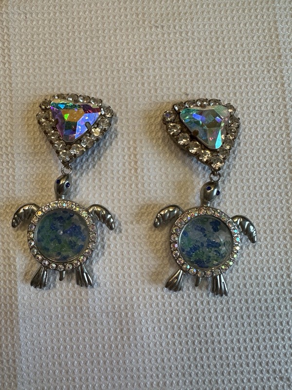 Custom Drag Turtle Earrings