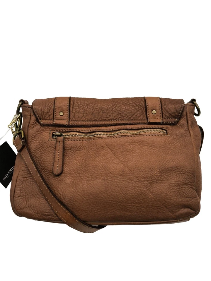 MIA TOMAZZI Sac postier Moyen Dames Sac brun style décontracté - Photo 2/4