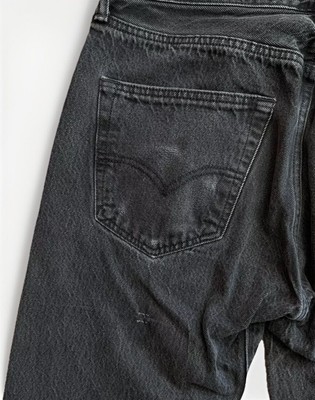 SUPREME x LEVI'S⚡️FW16 Faded black bleach selvedge denim
