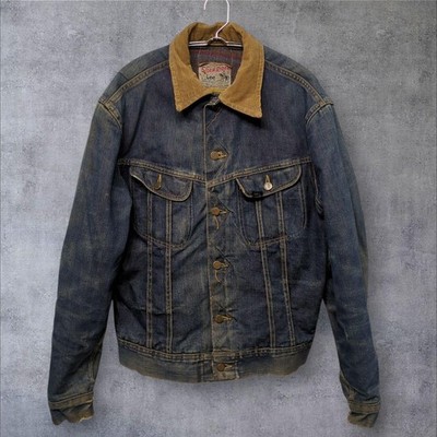 Lee 60s Storm Rider 101LJ/40 LONG Indigo Cotton Motorcycle Jacket Used