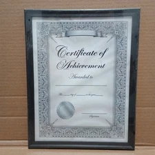 Blank Certificate of Achievement Document Frame Wood Color 639277150578