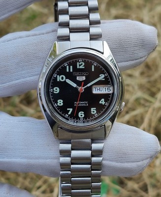 N-Mint Seiko 5 Automatic 7S26-6000 ''Military Black Dial'' Japan