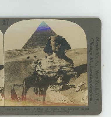 Great sphinx Gizeh Egypt Keystone Stereoview