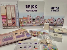 RARE Brick & Mortar Board Game Kickstarter Edition COMPLETE EXCELLENT CONDITION