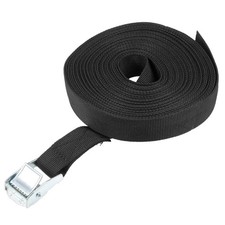 9M x 25mm Lashing Strap Cargo Tie Down with Cam Buckle Up to 80Kg Black