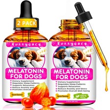 2 Pack Melatonin for Dogs, Anxiety Relief Dog Melatonin, Quiet Moments Calmin...